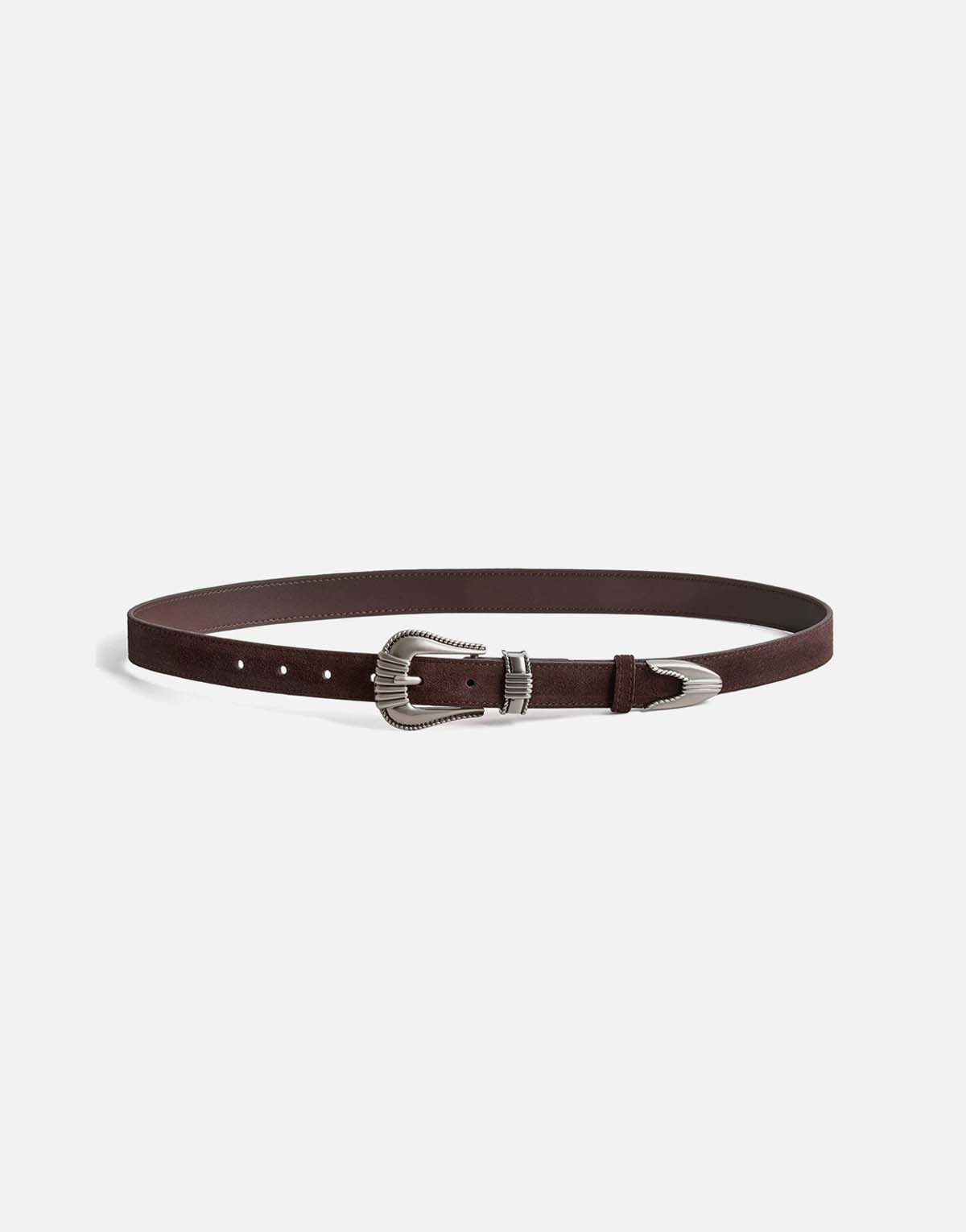 Women's Vintage Matte Leather Belt-b440